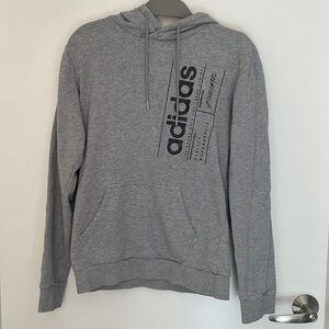 Adidas Graphic Print Gray Hoodie​​​​​​​​​​​​​​​​​​